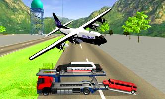 Police Cars Plane Transporter screenshot 2