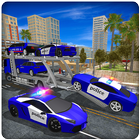 Police Car Transporter Truck ícone