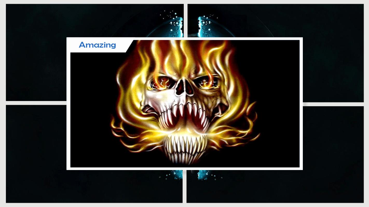 Blue Fire Skull Wallpaper APK Download Gratis Personalisasi APL