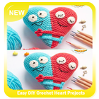 Proyectos Easy DIY Crochet Heart icono