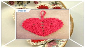 Łatwe projekty DIY Crochet Heart plakat