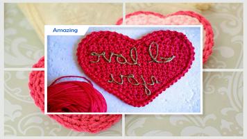 Proyectos Easy DIY Crochet Heart captura de pantalla 1