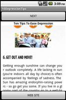 Ten Tips to Ease Depression screenshot 1