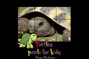 turtles puzzles for kids Affiche