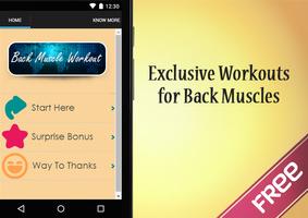 Back Muscle Workout Affiche