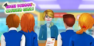 High School Girls ATM Machine Sim - Cashier Games