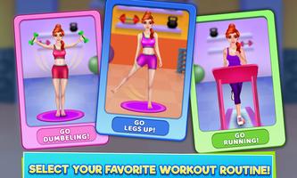 High School Sports Girl: Fat to Fit Fitness Game পোস্টার