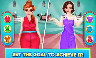 High School Sports Girl: Fat to Fit Fitness Game capture d'écran 2