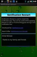 Notification Restart پوسٹر