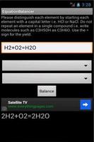 Chemical Equation Balancer capture d'écran 1