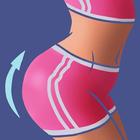 Buttocks workout 30 days Squat آئیکن