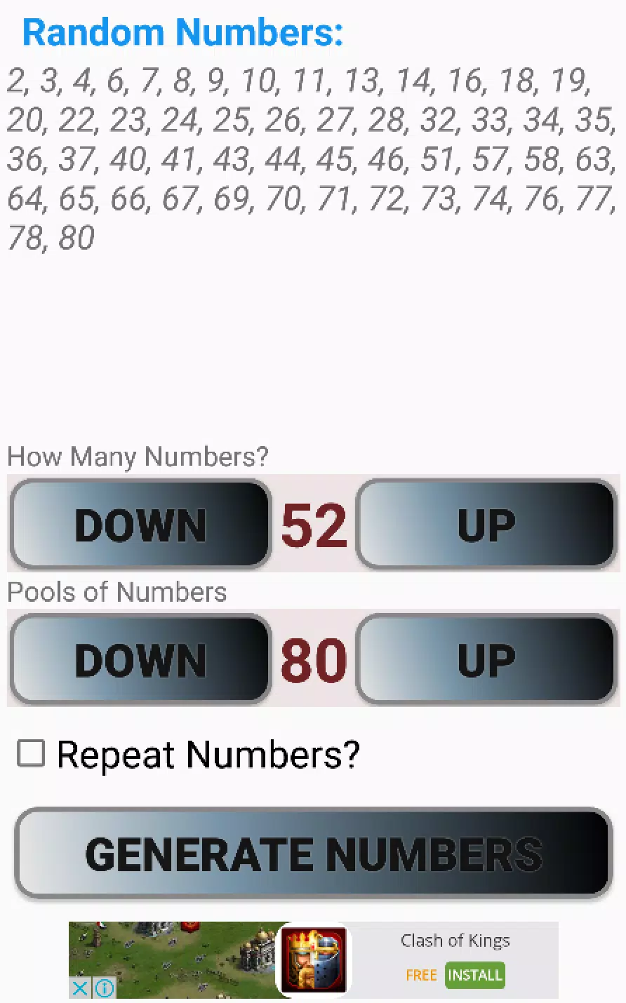 Random Number Generator Apk For Android Download