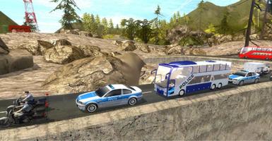 Police Bus Hill Climb Driver পোস্টার