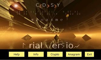 Code Spy Trial Crypto-Anagrams plakat