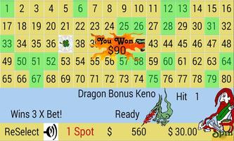 Dragon Bonus Keno capture d'écran 1