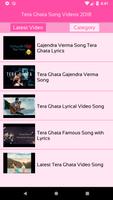 Tera Ghata Song Videos 2018 captura de pantalla 1