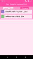 Tera Ghata Song Videos 2018 captura de pantalla 2