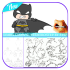 Learn Draw Superhero Step by Step icône