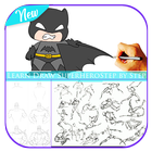 Learn Draw Superhero Step by Step icon
