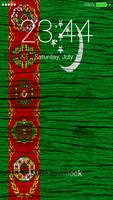برنامه‌نما Flag of Turkmenistan Lock Screen & Wallpaper عکس از صفحه
