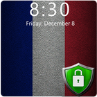 Flag of France Lock Screen & Wallpaper icône