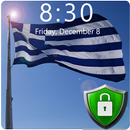 Flag of Greece Lock Screen & Wallpaper APK