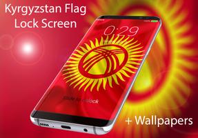 Flag of Kyrgyzstan Lock Screen & Wallpaper Affiche