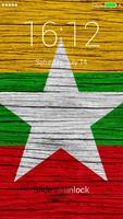 Flag of Myanmar Lock Screen & Wallpaper Ekran Görüntüsü 3