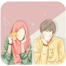 Status WA 2018 : Kartun Muslimah APK