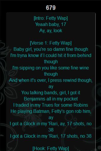Fetty Wap Top Lyrics for Android - APK Download