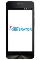 Text Generator پوسٹر