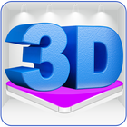 在照片的3D文本 图标