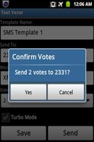 Text Voter capture d'écran 1