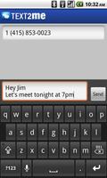 Text2Me - Free SMS captura de pantalla 1