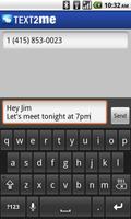 Text2Me - Free SMS Screenshot 1