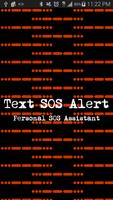 Text SOS Alert Affiche