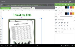 ThinkFree Mobile for Alphascan capture d'écran 2