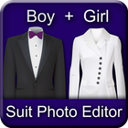 Boy and Girl Suit Photo Editor ikona