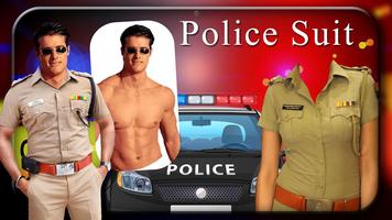 Men Police Suit Photo Editor Plakat