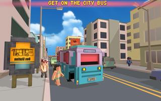 Bus Simulator City Craft captura de pantalla 2