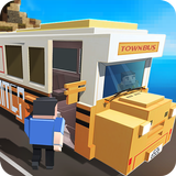 Blocky City Bus Driver SIM آئیکن