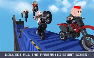 Blocky Crazy Stunt Jumper الملصق