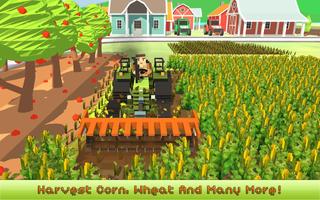 Blocky Farm: Corn Professional اسکرین شاٹ 2