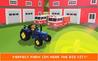 Blocky Farm: Field Worker SIM screenshot 3