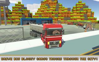 Blocky Truck Simulator Affiche
