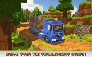 Blocky Truck Simulator capture d'écran 1