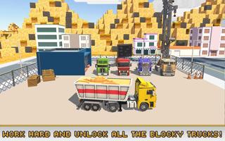 Blocky Truck Simulator capture d'écran 2