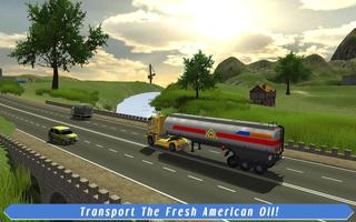 Cargo Truck American Transport Affiche