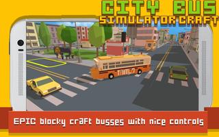City Bus Simulator Craft تصوير الشاشة 1