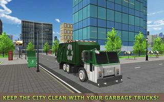 Garbage Truck Simulator PRO 2 Affiche
